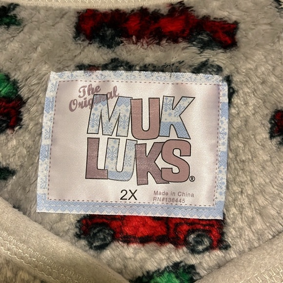 Muk Luk NWT plush fleece pajama set - Picture 3 of 5